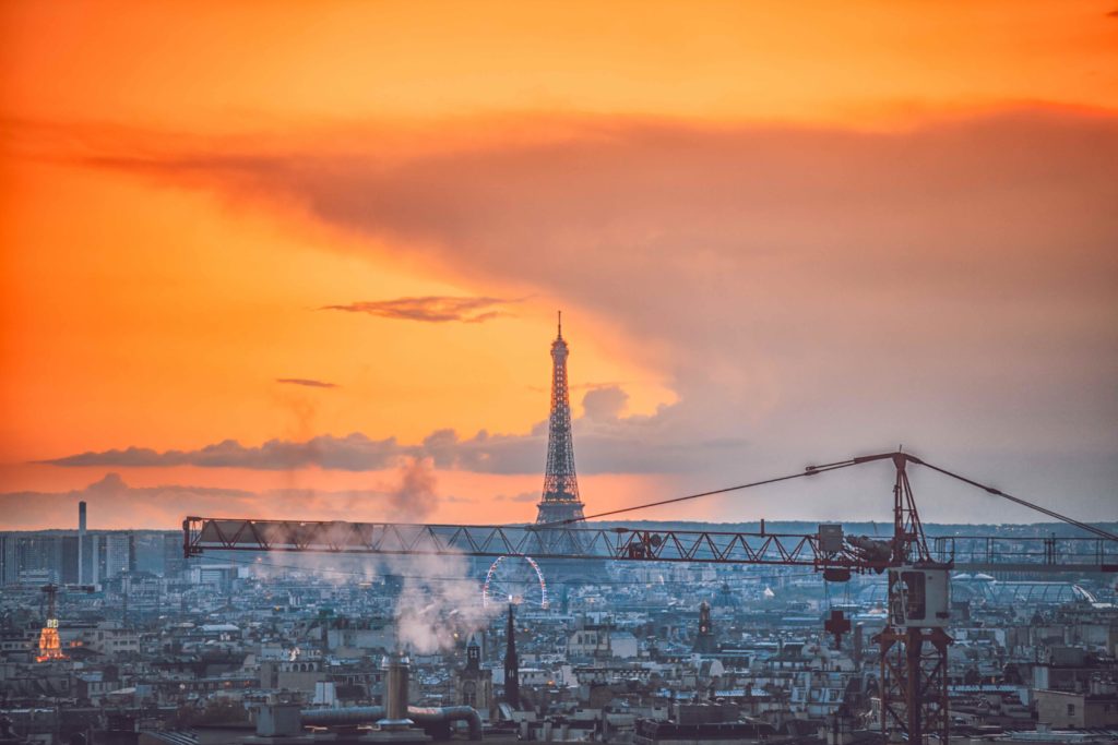 Large construction site, Paris