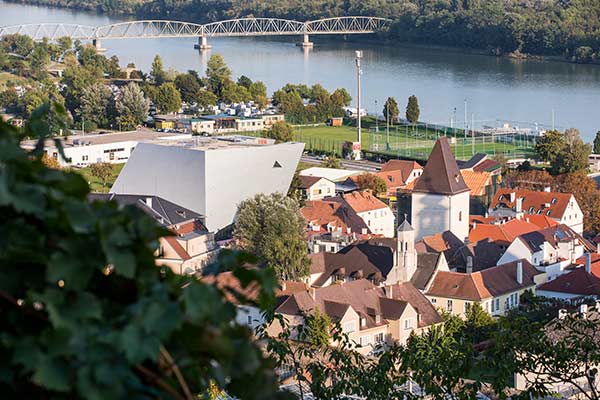 Blick auf die Altstadt von Stein