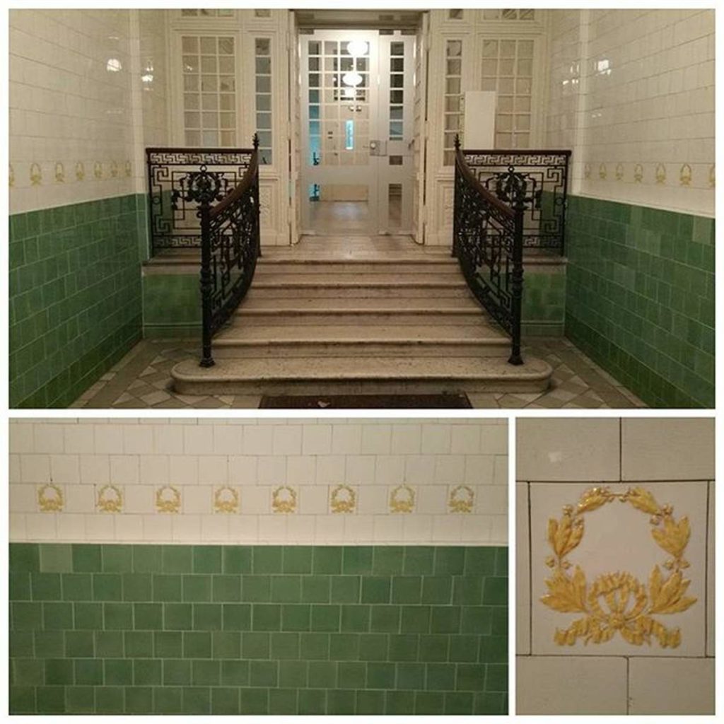 Reproduced tiles in historic building (Photo: Schleidt)