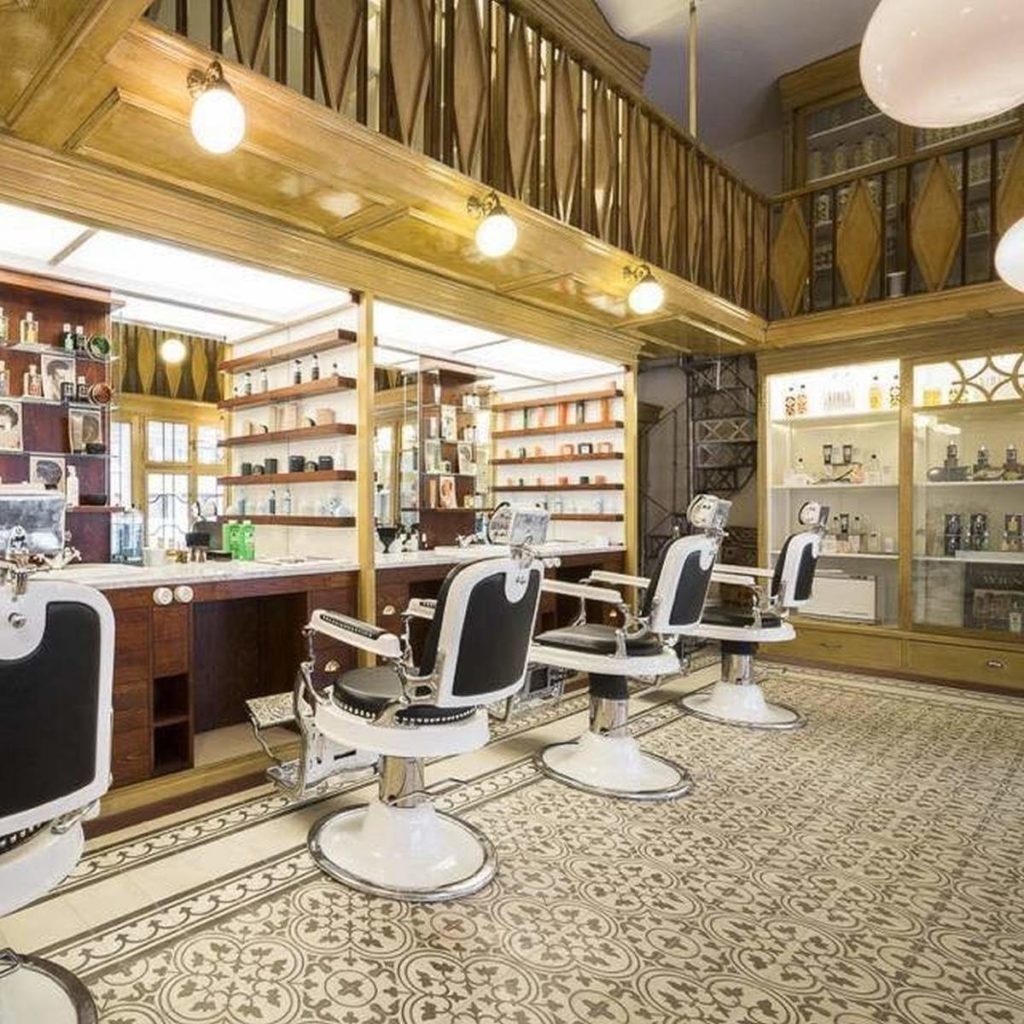 Historic tiles in a salon