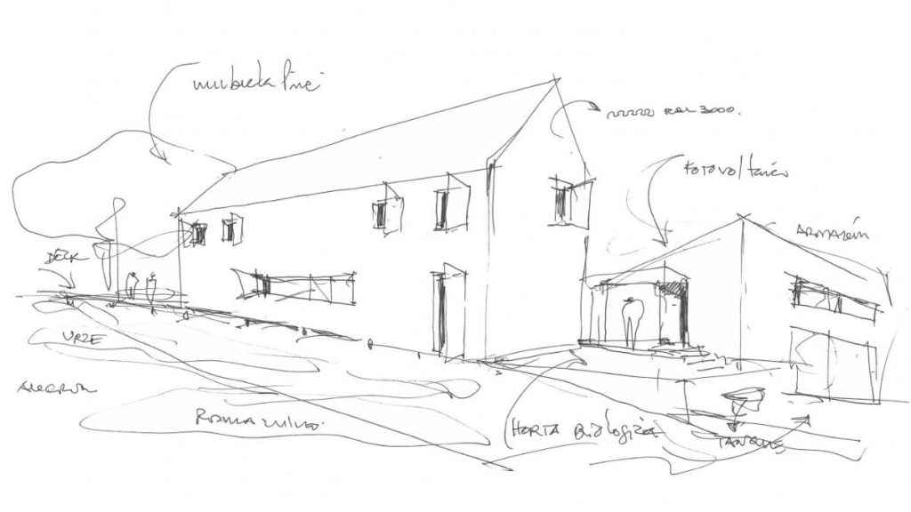 Plan von Architekt De Andrade