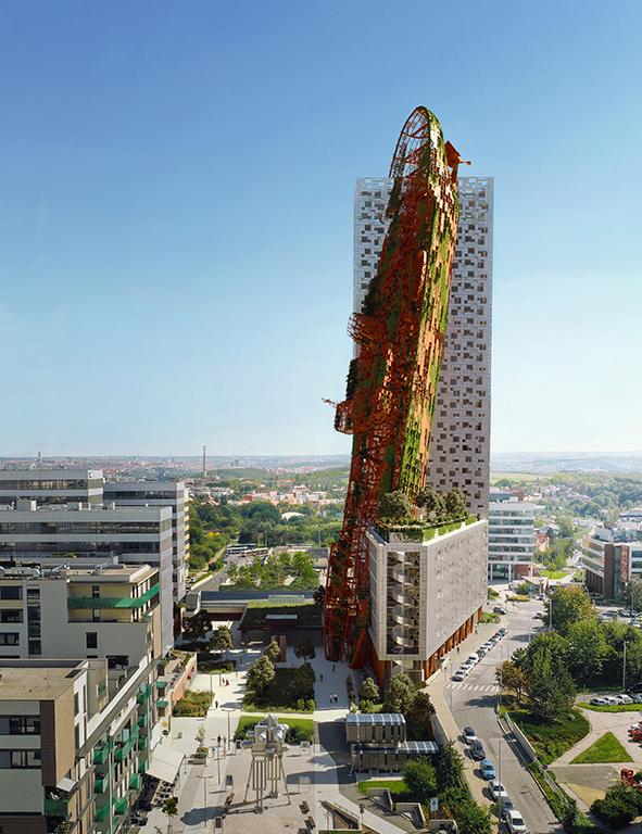 Spektakulär und umstritten: Das Projekt Top Tower. (Bild: Trigema)