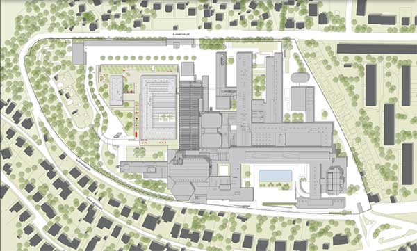 Der Lageplan des ORF-Campus am Küniglberg. (Bild: Jung)