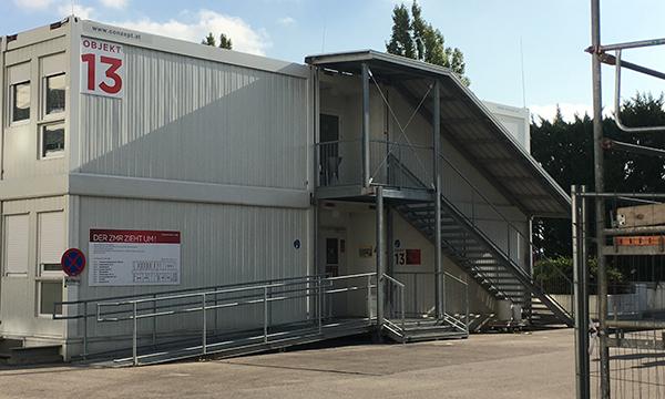 Der Produktionsbetrieb im ORF-Zentrum muss trotz der regen Bautätigkeit weiterlaufen. (Foto: Elisabeth Schneyder)