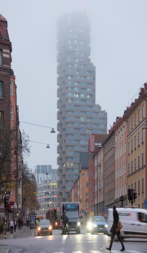 Norra Tornen extend high into the sky