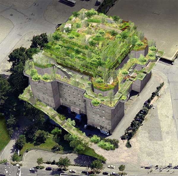 Rendering des künftigen Bunker-Aufbaus