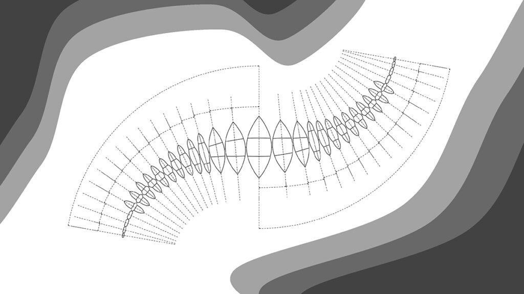 Wohnen auf See: Das flexible Gebilde ändert seine Form je nach Bedarf. (Grafik: Santosuosso)