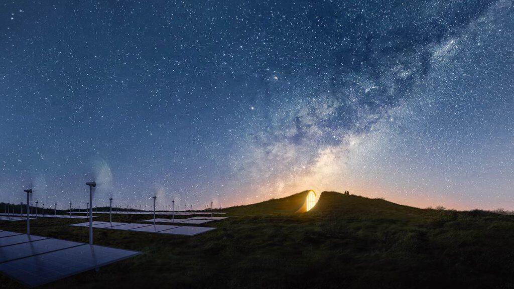 Night view, Dune House, Studio Vural