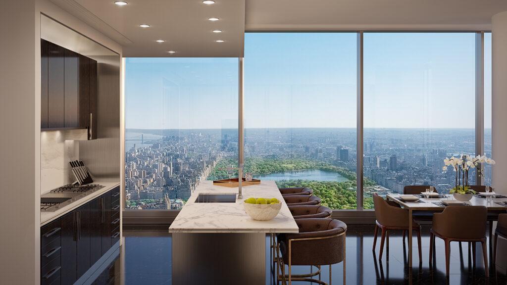 Das höchste Wohnhaus der Welt. Luxus pur: Apartments im Central Park Tower. (Bild: ©Adrian Smith + Gordon Gill Architecture/Extell)