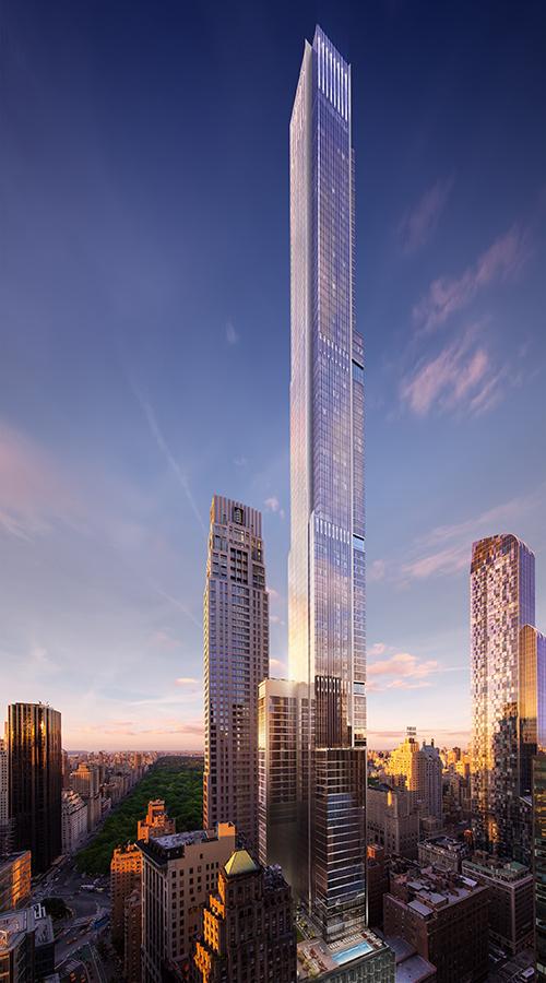 Das höchste Wohnhaus der Welt. 472,44 Meter architektonische Anmut, die New Yorks Skyline bereichern. (Bild: ©Adrian Smith + Gordon Gill Architecture/Extell)