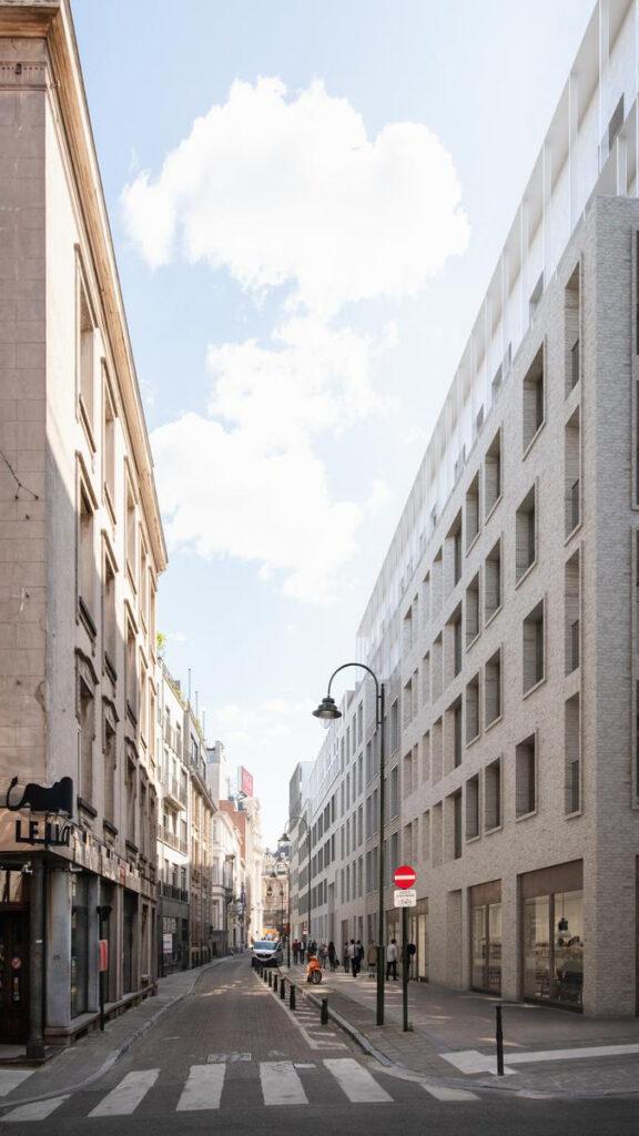 Henning Larsen „reanimiert“ Brüssel: eine der den Straßen zugewandten Fassaden. (Bild: Henning Larsen)