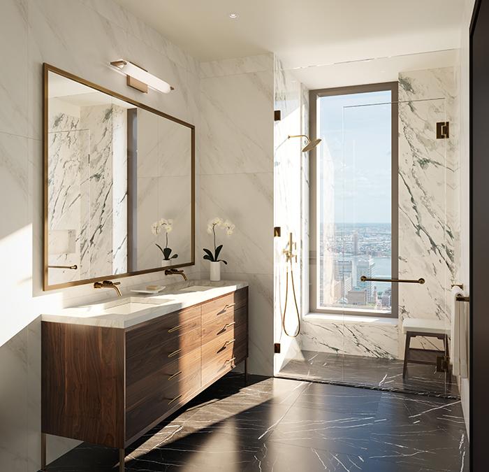 Apartment interior in the Rose Hill tower