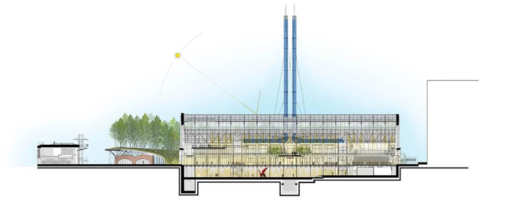 Image of Renzo Piano's redevelopment of the GES-2 power station