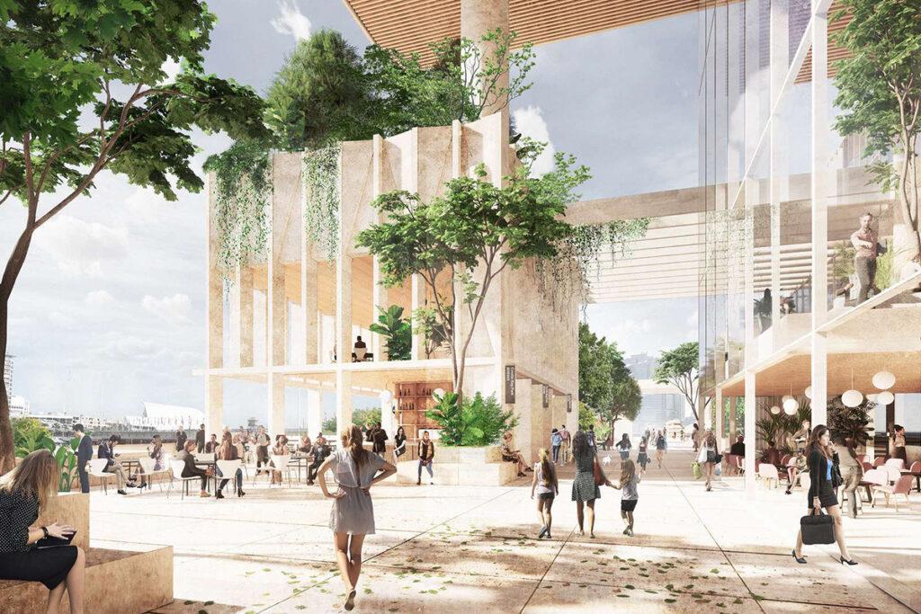 Der tolle Turm von Cockle Bay: Shoppen, ausgehen, flanieren und genießen... (Bild: Henning Larsen)