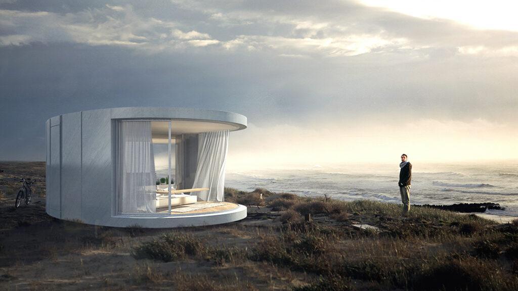 Architekt Christophe Benichous schönes Mini-Haus soll den Traum vom freien Leben ohne Ballast erfüllen. (Bild: Christophe Benichou)