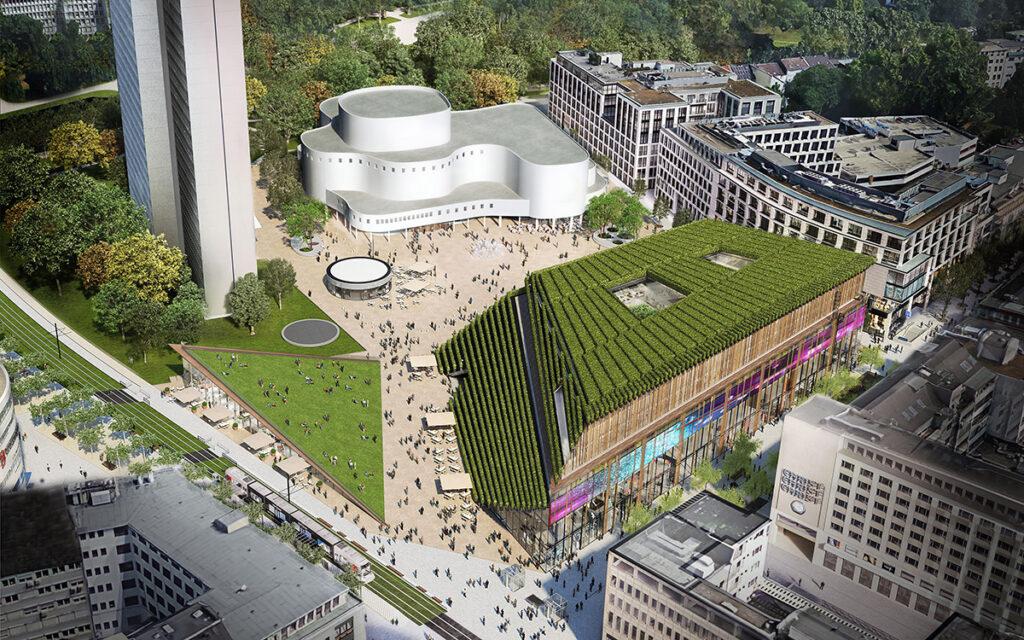 "Kö-Bogen 2" from above