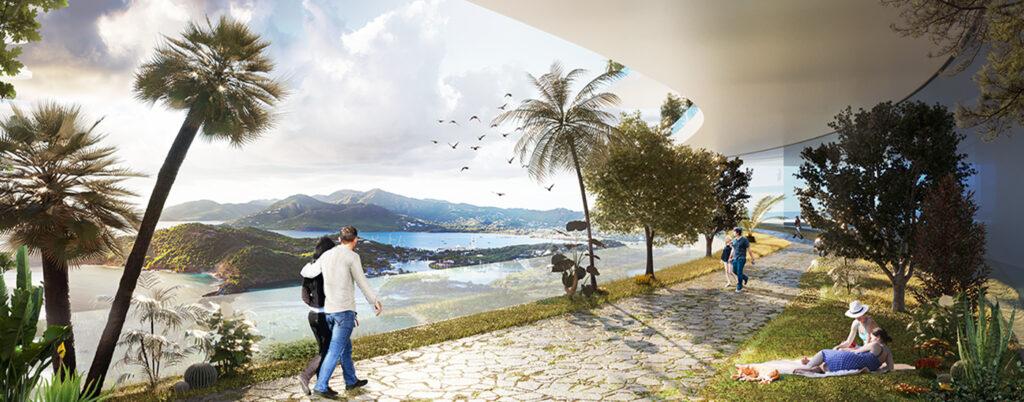 Die smarte Vision des Luca Curci. Gesunder Lifestyle: Künstliche Intelligenz und Vegetation sorgen für optimale Bedingungen. (Bild: Luca Curci Architects)