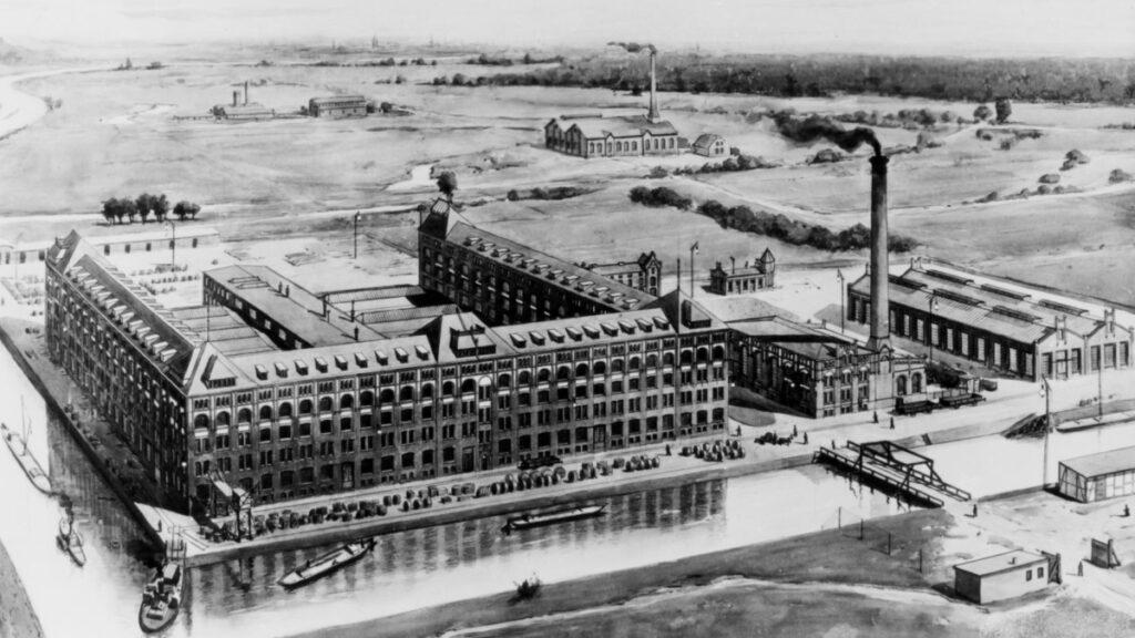 The original Siemensstadt and its cable plant