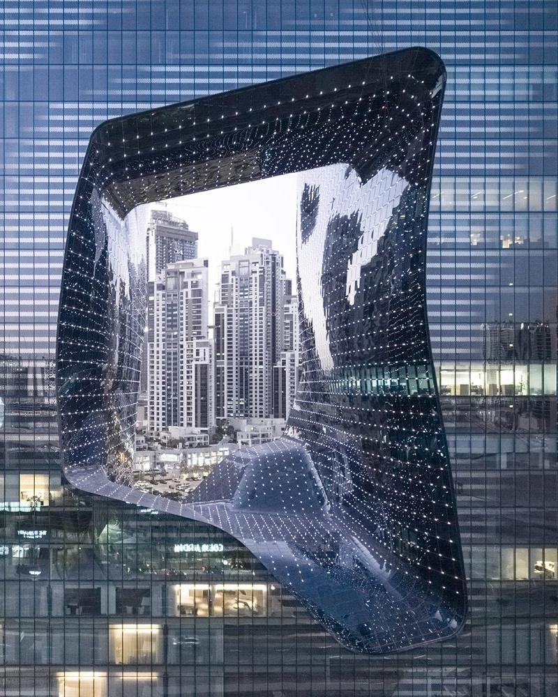 Void in the middle of The Opus Dubai