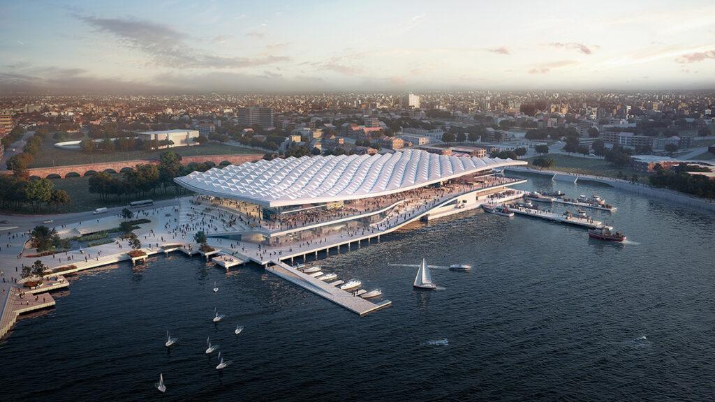 Top-Design Top-Design für Sydneys Fish Market. (Bild: 3XN)