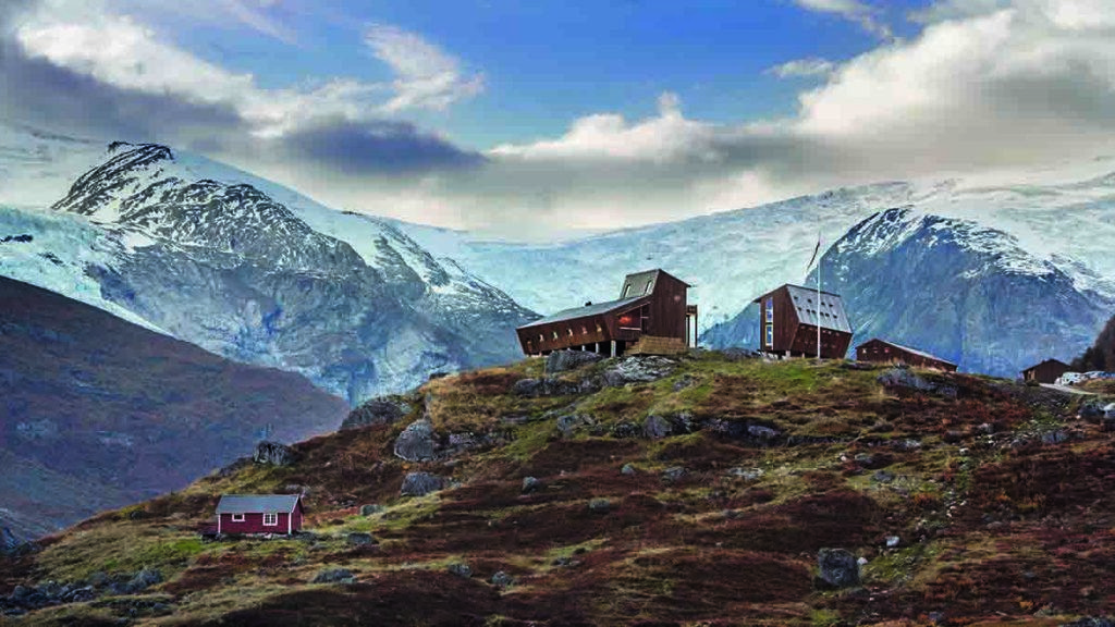 Architektur für Klima und Natur. Die „Tungestølen“-Touristenunterkunft am Jostedalen Gletscher in Norwegen. (Bild: Jan M. Lillebø)