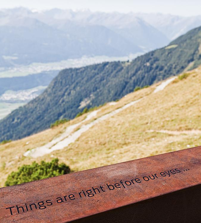 Architektur für Klima und Natur. Der „Perspektivenweg“. (Bild: Christian Flatscher)