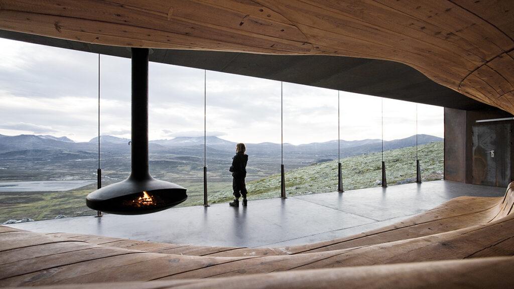 Der „Tverrfjellhytta“ Norwegian Wild Reindeer Centre Pavilion von Snøhetta: Architektur für Klima und Natur, die bewahrt statt zu zerstören. (Bild: Ketil Jacobsen)