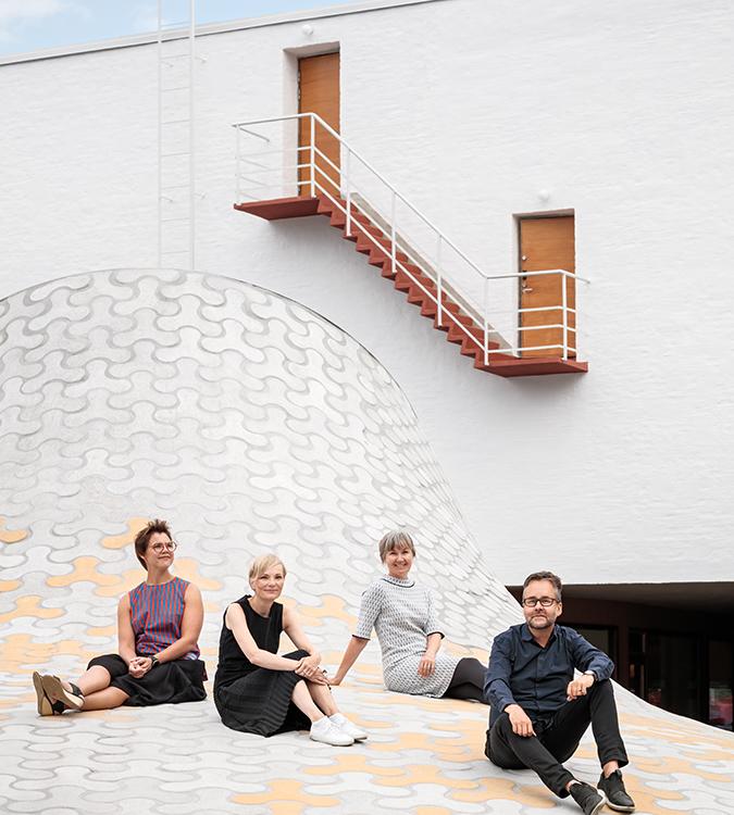 Sitting on the skylights in Lasipalatsi Square