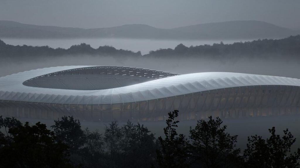 New FGR stadium in the mist