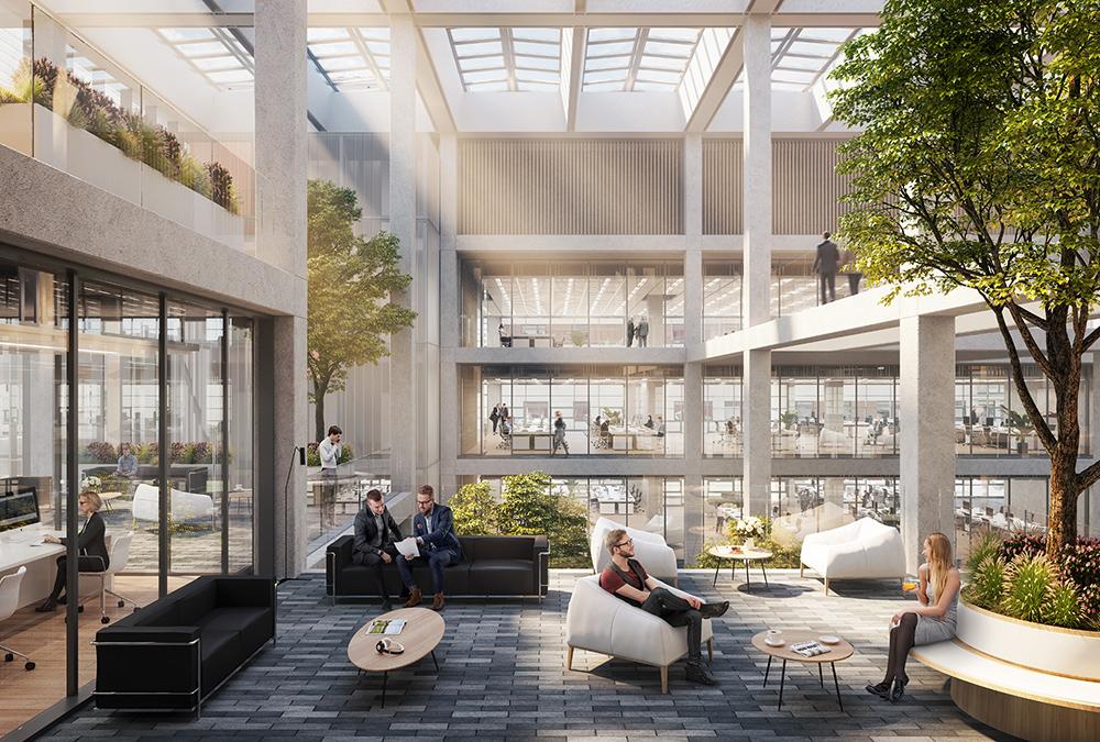 Luxemburgs „Flex Office“ Offensive. (Bild: Foster + Partners)