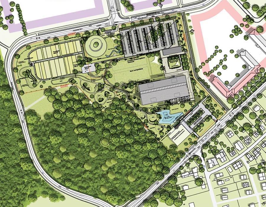 Site plan of Alnatura headquarters