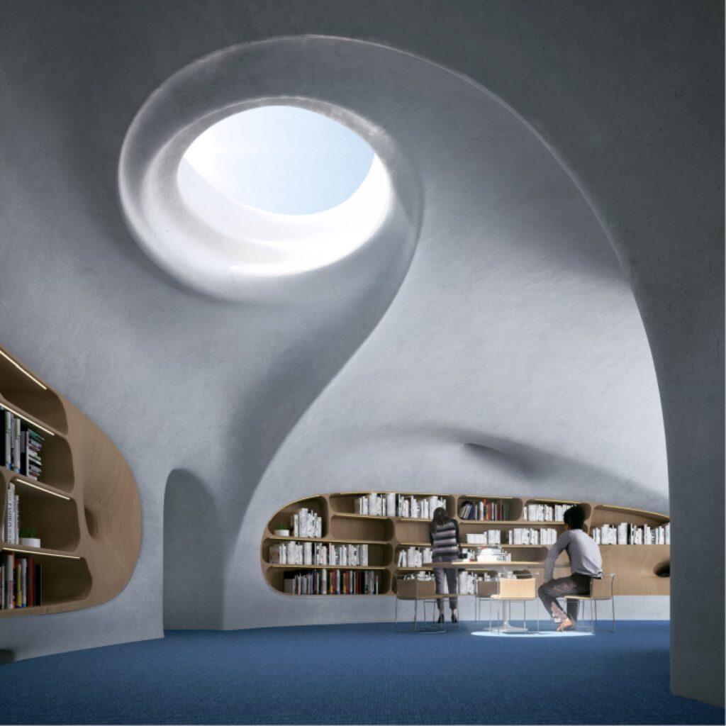Chinesisches Architekturbüro MAD Wormhole Library