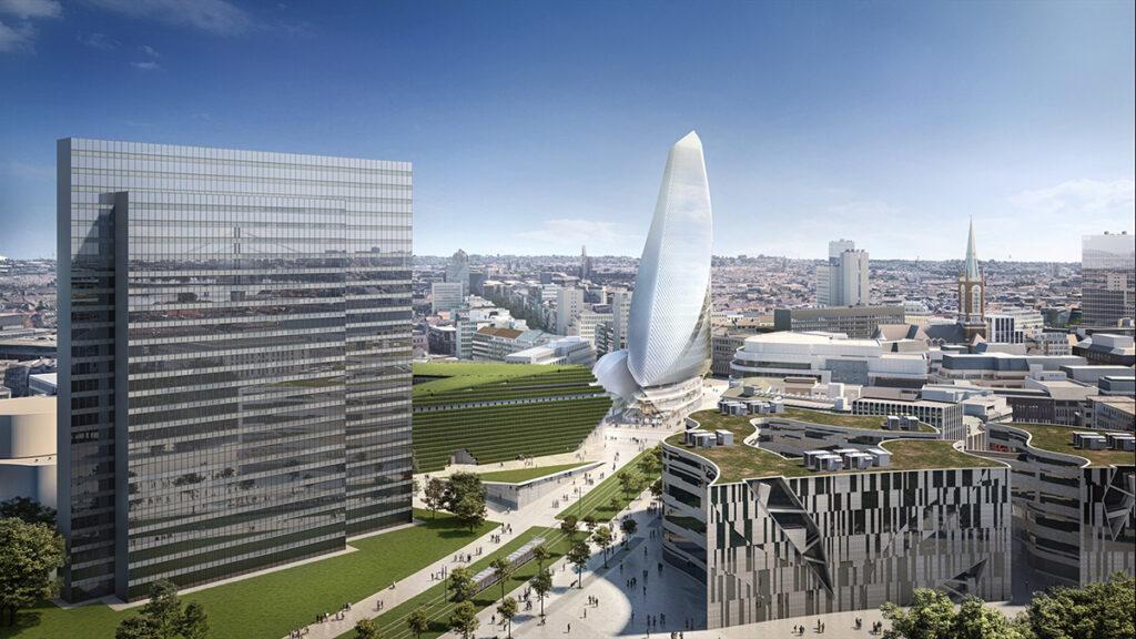 Ein Turm für Düsseldorfs Tuchtinsel (Bild: CENTRUM Gruppe / Santiago Calatrava)