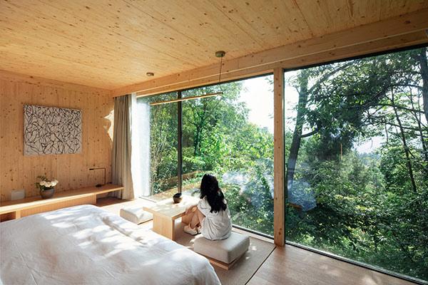 Mountain and Cloud Cabins, Schlafzimmer