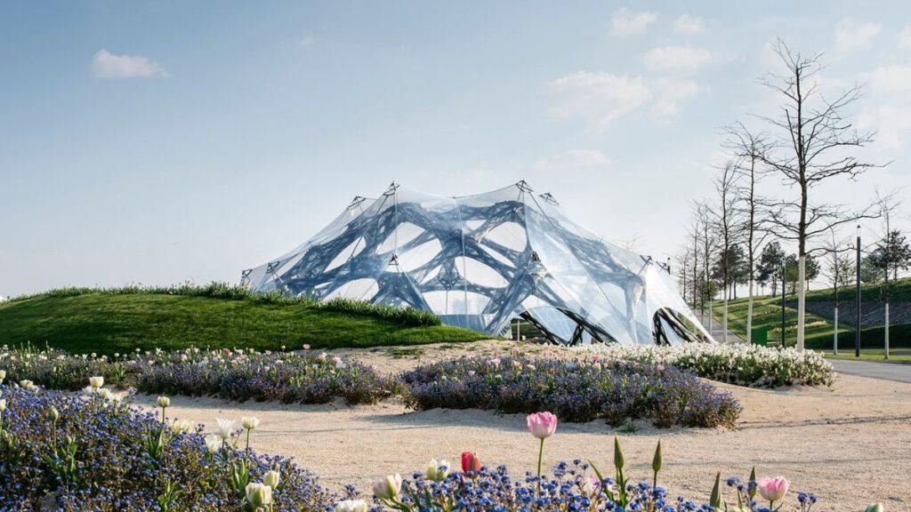 Pavillon bei Bundesgartenschau in Heilbronn 