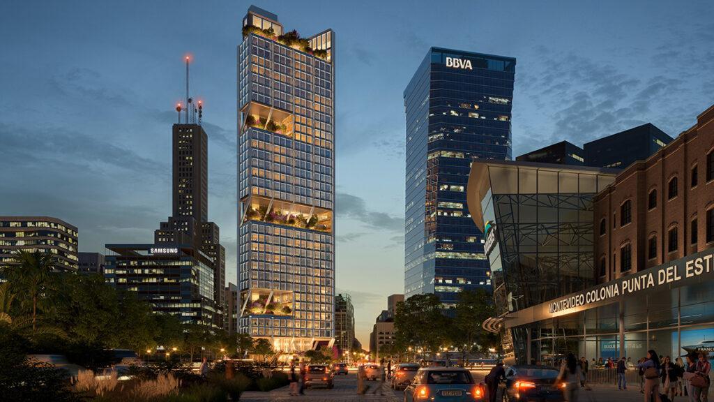Ein Büroturm als City-Highlight (Bild: Foster + Partners)
