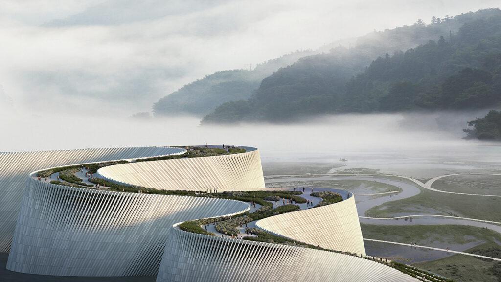 Shenzhen baut der Natur ein Museum (Bild: 3XN)