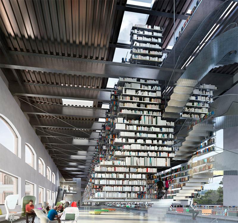 Eines der jüngsten Projekte von Wolfgang Tschapeller: Die Bibliothek der Cornell University. (Bild: Wolfgang Tschapeller)