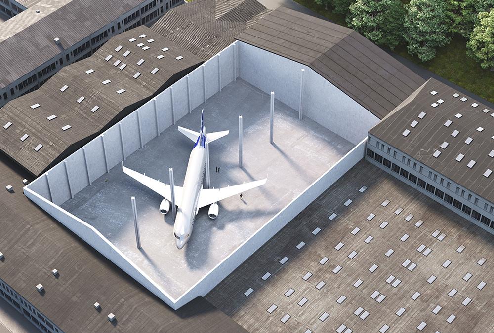 Bei Abriss wäre Müll im Gewicht von 350 Verkehrsflugzeugen entstanden. (Bild: smartvoll Architects)