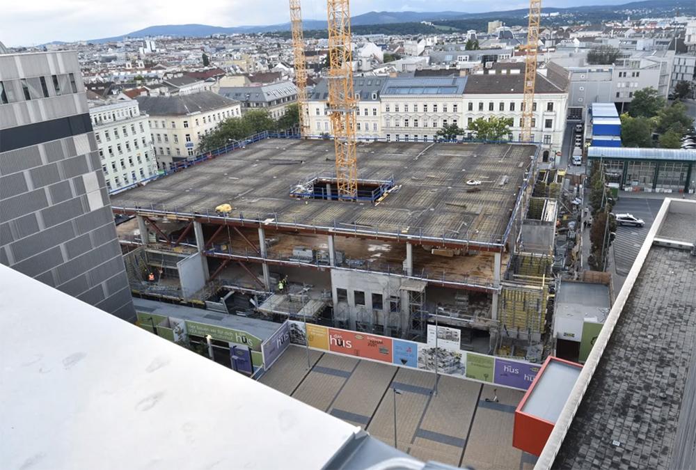 Klimaschutz per Möbelhaus. Auch ein Hostel wird im Neubau am Westbahnhof Platz finden. (Bild: GREENPASS)