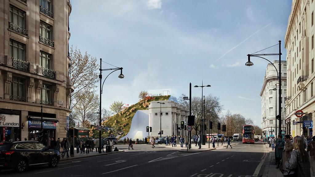 „Marble Arch Hill“ putzt London auf (Bild: MVRDV)