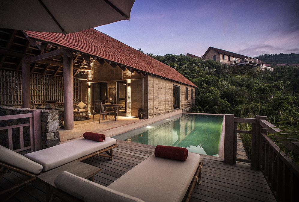 Hill Pool Villa in the luxury resort is built in the style of a traditional long house. (Credit: Frederik Wissink for Zannier Hotels)