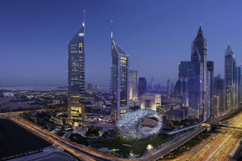 die Skyline von Dubai