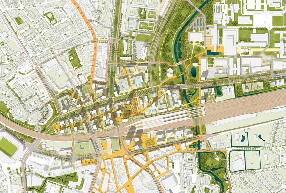 Masterplan für Eindhoven / Fellenoord: Das international erfolgreiche KCAP-Team wird die Transformation auch leiten. (Bild: KCAP)