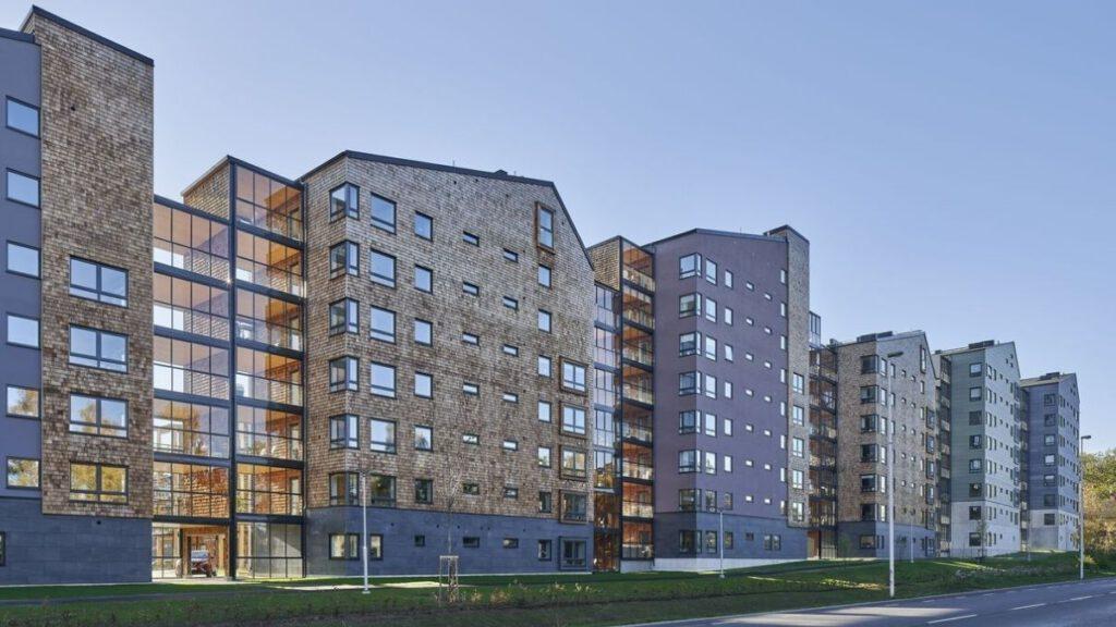 The company Binderholz was involved in the building of the housing in Vallen