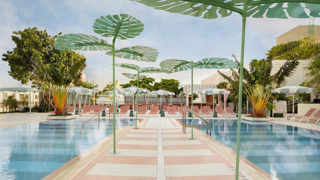 Outdoor pools at The Goodtime Hotel