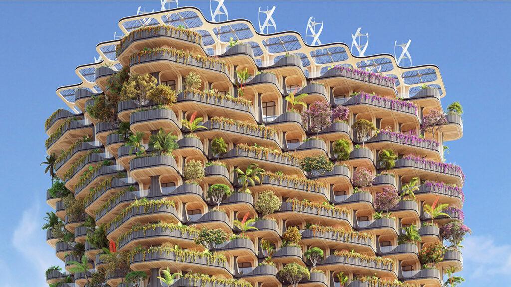 Zukunft wohnt im „Rainbow Tree“. (Bild: Vincent Callebaut Architecture)