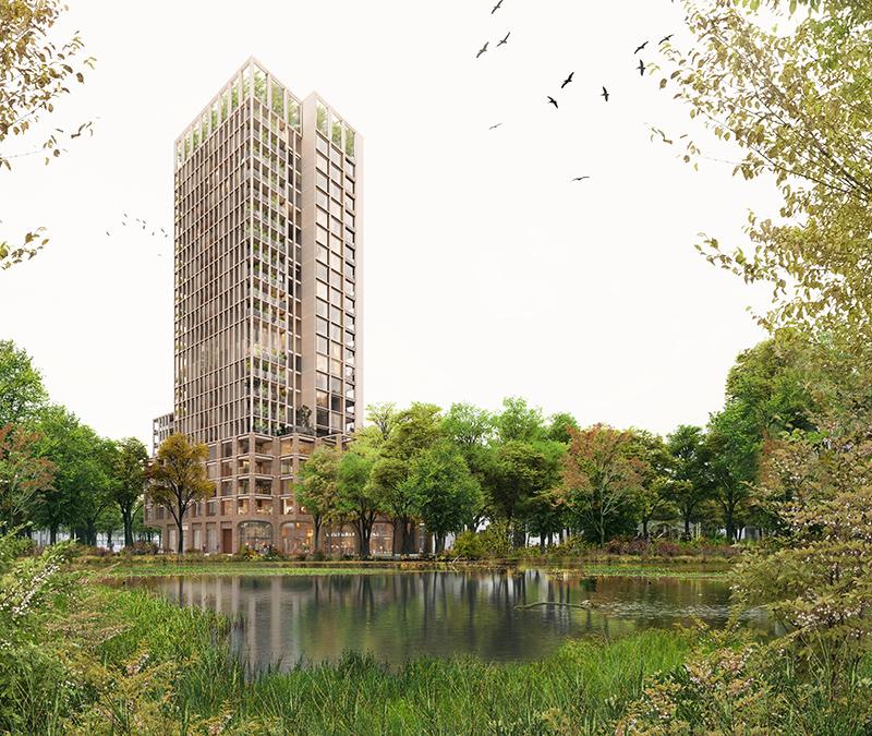 Green residential quarter "HOLT" by Powerhouse Company. (Image: Proloog)