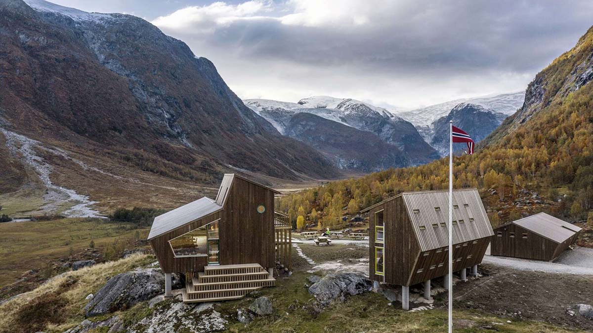 Pentagonal cabins, Snøhetta, Tungestølen