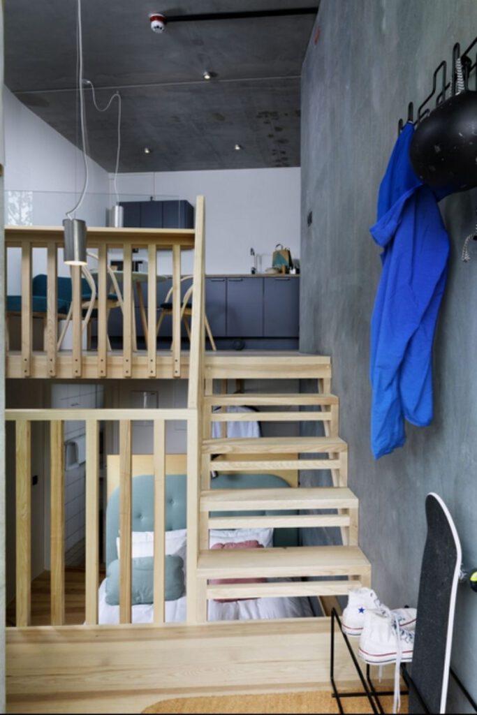 Fahrradaufhängung im Zimmer